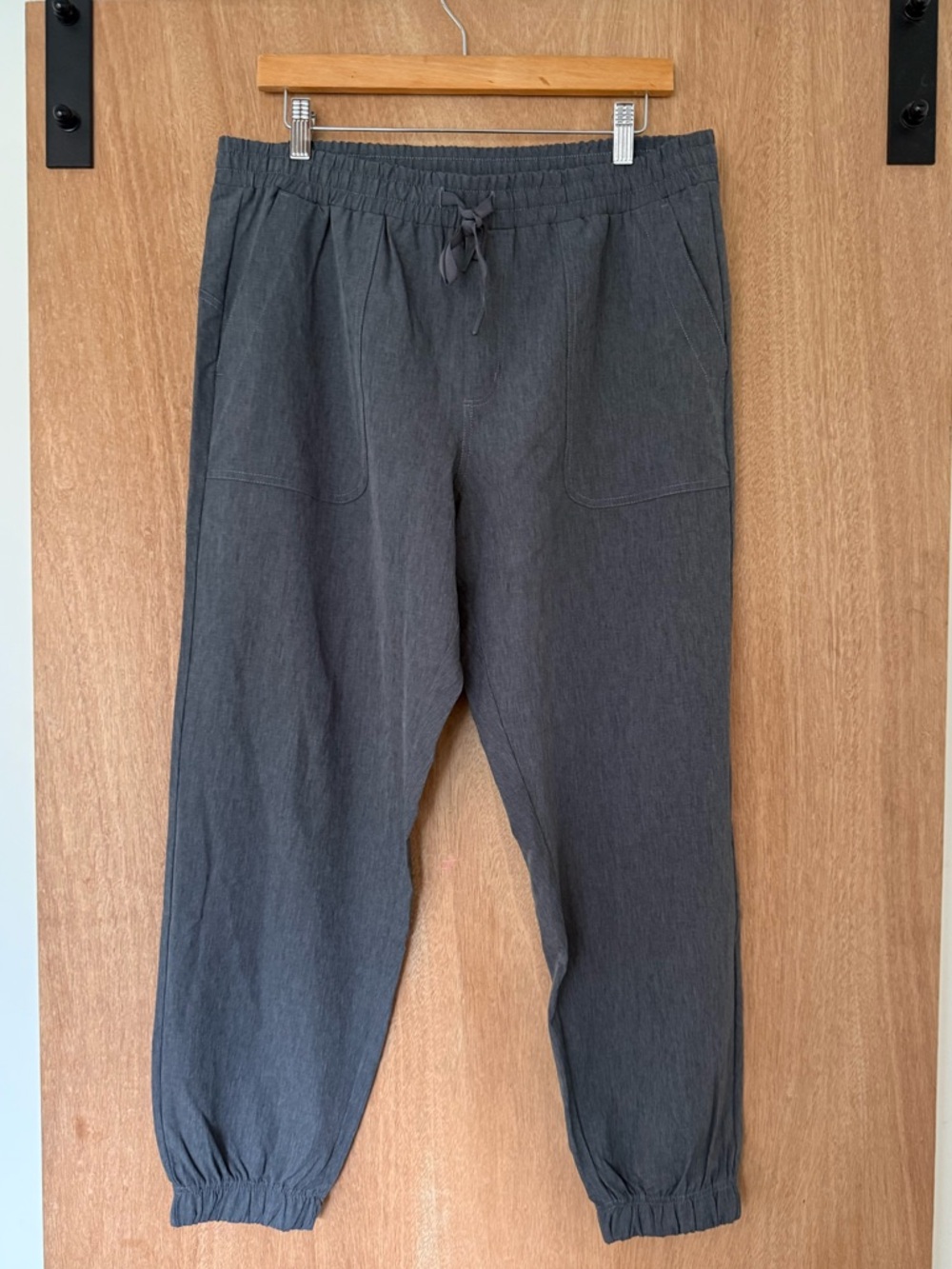 Zyia Active grey drawstring joggers athleisure lightweight breathable size XL